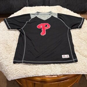 Philadelphia Phillies Black Athletic Shirt - Adult M
